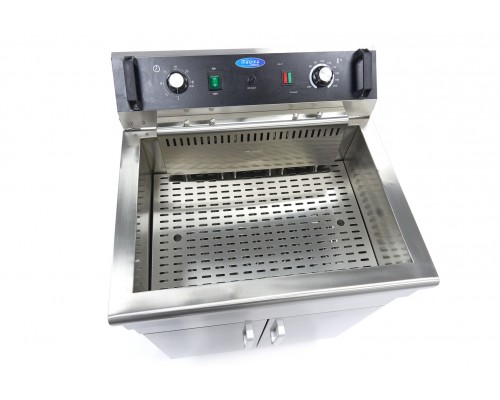 Deep Fryer - 30L - 1 Basket - with Drain Tap and Stand