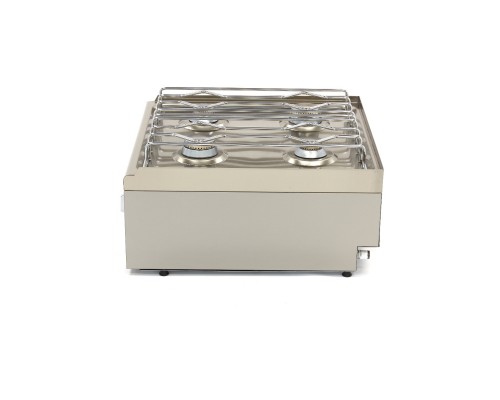 Commercial Grade Cooker - 4 Burners - Double Unit - 60cm Deep - Gas