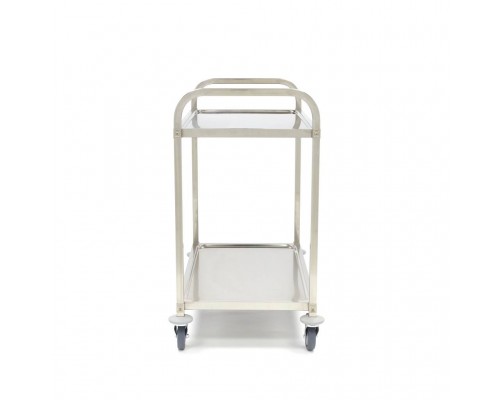 Stainless Steel Serving Trolley - 2 Shelves