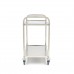 Stainless Steel Serving Trolley - 2 Shelves