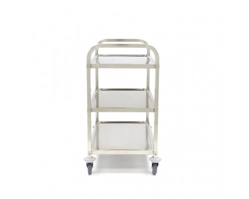 Stainless Steel Serving Trolley - 3 Shelves