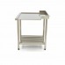 Dishwasher Table - 70 x 75cm - Left - with Backsplash and Storage Shelf