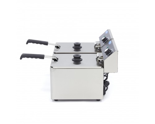 Deep Fryer - 2 x 8L - 2 Baskets - up to 2,8kg of Fries