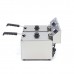 Deep Fryer - 2 x 8L - 2 Baskets - up to 2,8kg of Fries