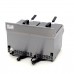 Deep Fryer - 2 x 8L - 2 Baskets - with Drain Tap - Induction