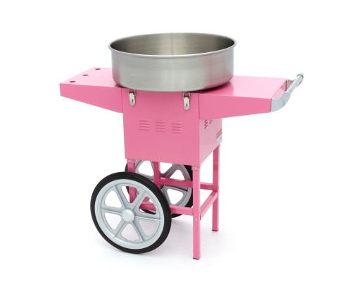 Candy Floss Machine – Ø 52cm – Pink – with Cart