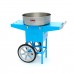 Candy Floss Machine – Ø 52cm – Blue – with Cart