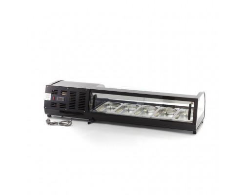 Sushi and Tapas Display - 52L - incl 5 x 1/3 GN - Tabletop Sushi un Tapas Displejs - 52L - ietver 5 x 1/3 GN - Galda virsma