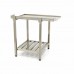 Dishwasher Table - 70 x 75cm - Right - with Backsplash and Storage Shelf