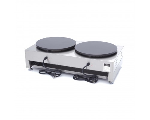 Crepe Maker - Double Crepes - 2 x 40cm - incl Batter Spreader