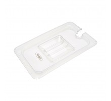 Gastronorm Lid - 1/4 GN - Polycarbonate - with Recess