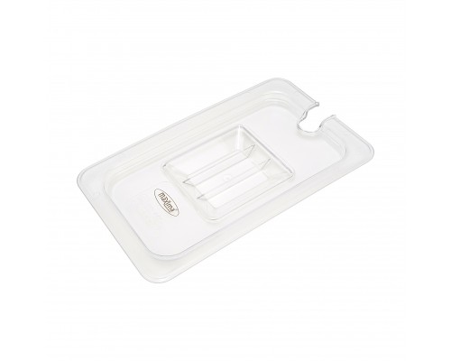 Gastronorm Lid - 1/4 GN - Polycarbonate - with Recess