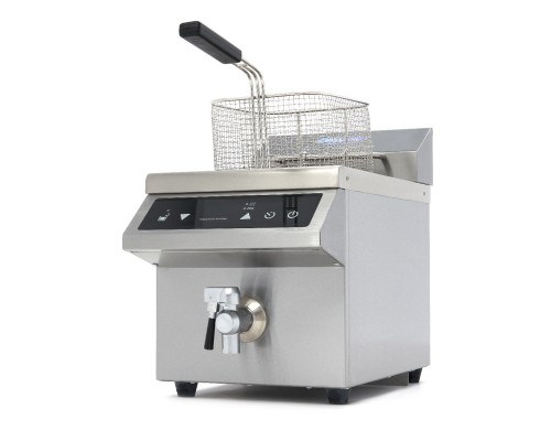 Deep Fryer - 8L - 1 Basket - Induction - with Drain Tap