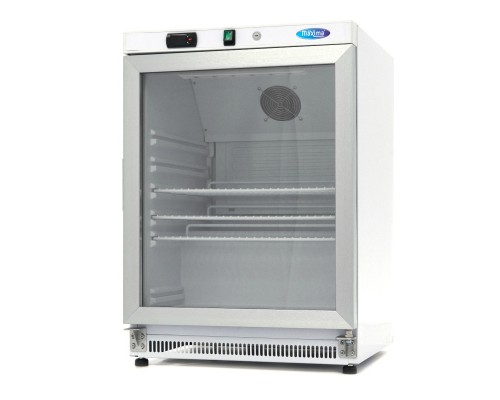 Fridge - 200L - White - with Glass Door