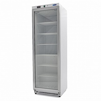 Freezer - 400L - White - with Glass Door