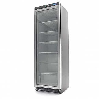 Freezer - 400L - Black - with Glass Door