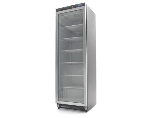 Freezer - 400L - Black - with Glass Door