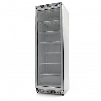 Freezer - 400L - Stainless Steel - with Glass Door