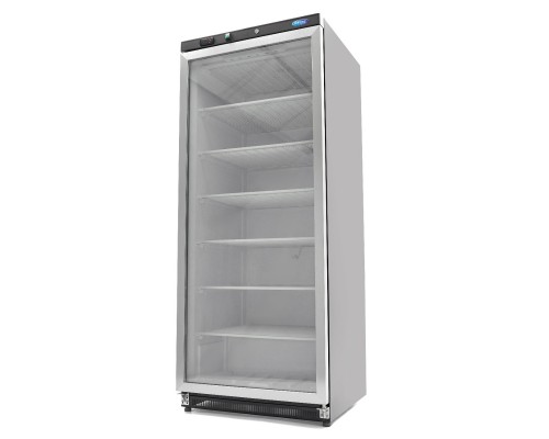 Freezer - 600L - Black - with Glass Door