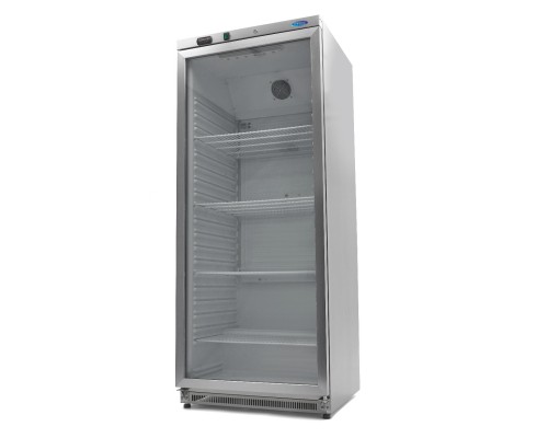 Fridge - 600L - Stainless Steel - with Glass Door