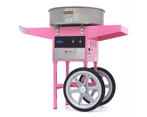 Candy Floss Machine – Ø 52cm – Pink – with Cart