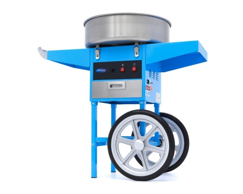 Candy Floss Machine – Ø 52cm – Blue – with Cart