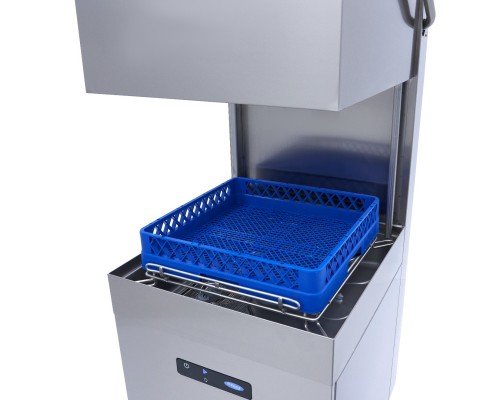 Pass Through Dishwasher - 50 x 50cm - With Rinse Aid and Soap Pumps - Digital Display - 400V