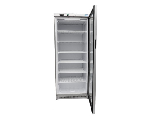 Freezer - 600L - Stainless Steel - with Glass Door