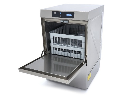 Undercounter Dishwasher - 40 x 40cm - with Drain, Rinse Aid and Soap Pump - Digital Display - 230V