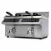 Deep Fryer - 2 x 8L - 2 Baskets - with Drain Tap - Induction