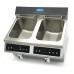 Deep Fryer - 2 x 8L - 2 Baskets - with Drain Tap - Induction