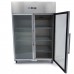 Freezer - 1200L - 6 Adjustable Shelves (2/1GN) - Stainless Steel - with Glass Door