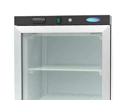 Freezer - 400L - Black - with Glass Door