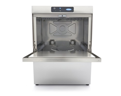 Undercounter Dishwasher - 50 x 50cm - with Drain, Rinse Aid and Soap Pump - Digital Display - 400V