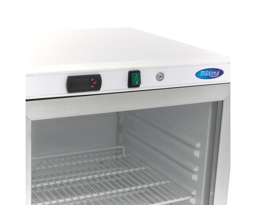 Fridge - 200L - White - with Glass Door