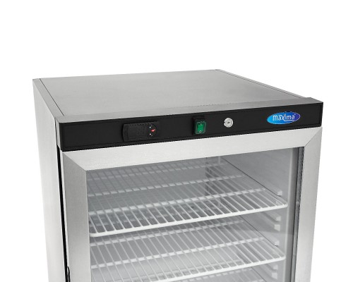 Fridge - 200L - Black - with Glass Door