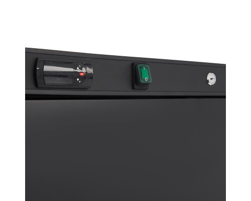 Freezer - 600L - 6 Fixed Shelves - Black