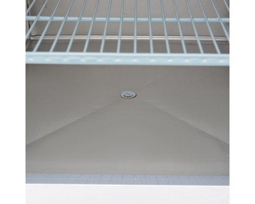 Fridge - 600L - 3 Adjustable Shelves (2/1GN) - Stainless Steel - with Glass Door