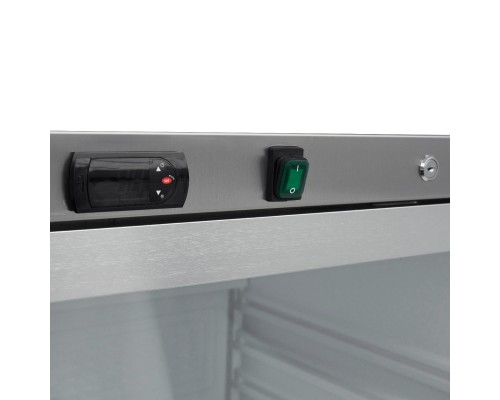 Fridge - 600L - Stainless Steel - with Glass Door