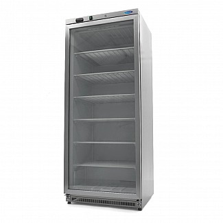 Freezer - 600L - Stainless Steel - with Glass Door