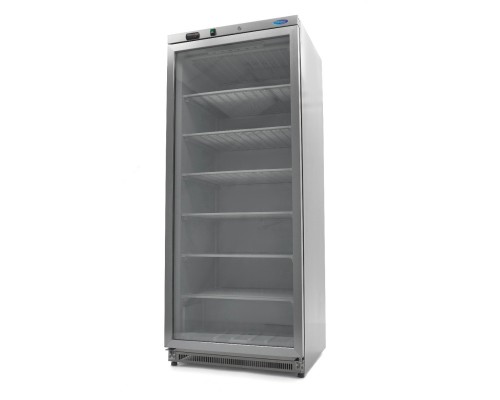 Freezer - 600L - Stainless Steel - with Glass Door