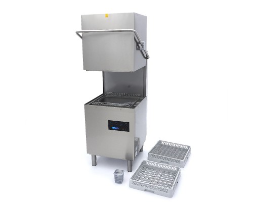 Pass Through Dishwasher - 50x50cm - With Drain, Rinse Aid and Soap Pumps - 400V