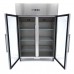 Freezer - 1200L - 6 Adjustable Shelves (2/1GN) - Stainless Steel - with Glass Door