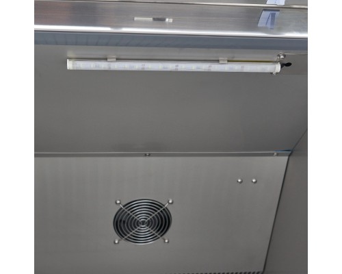 Freezer - 600L - 3 Adjustable Shelves (2/1GN) - Stainless Steel - with Glass Door