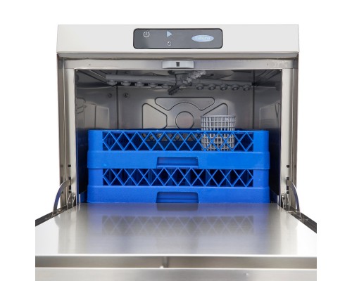 Undercounter Dishwasher - 50 x 50cm - with Drain, Rinse Aid and Soap Pump - Digital Display - 400V