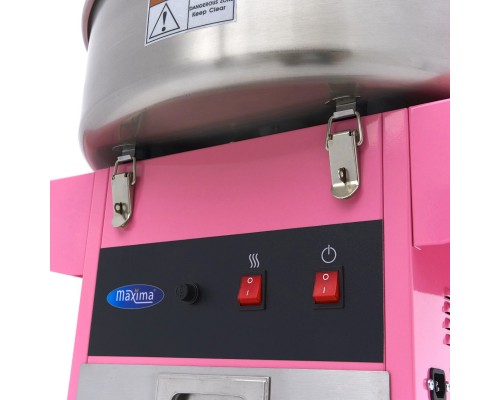 Candy Floss Machine – Ø 52cm – Pink – with Cart