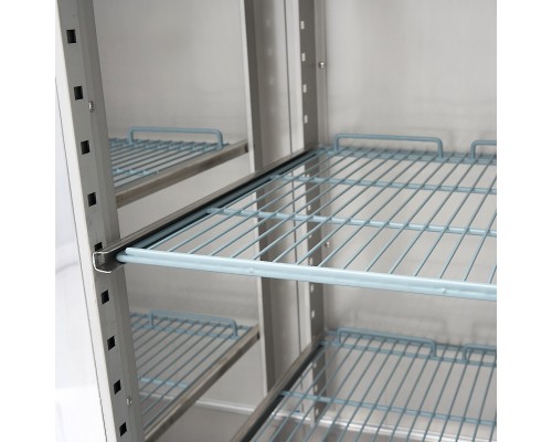 Freezer - 1200L - 6 Adjustable Shelves (2/1GN) - Stainless Steel - with Glass Door