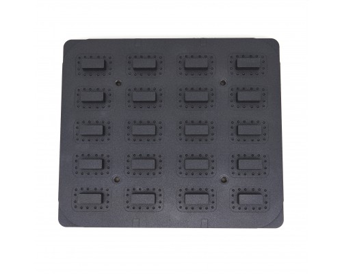 Tartlet Mould - Rectangle - 64x41/45x22 mm - 20 pieces