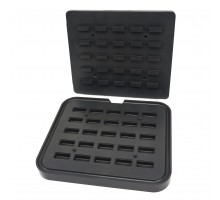 Tartlet Mould - Rectangle - 50x23/42x17 mm - 25 pieces