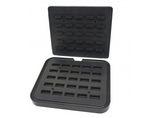 Tartlet Mould - Rectangle - 50x23/42x17 mm - 25 pieces